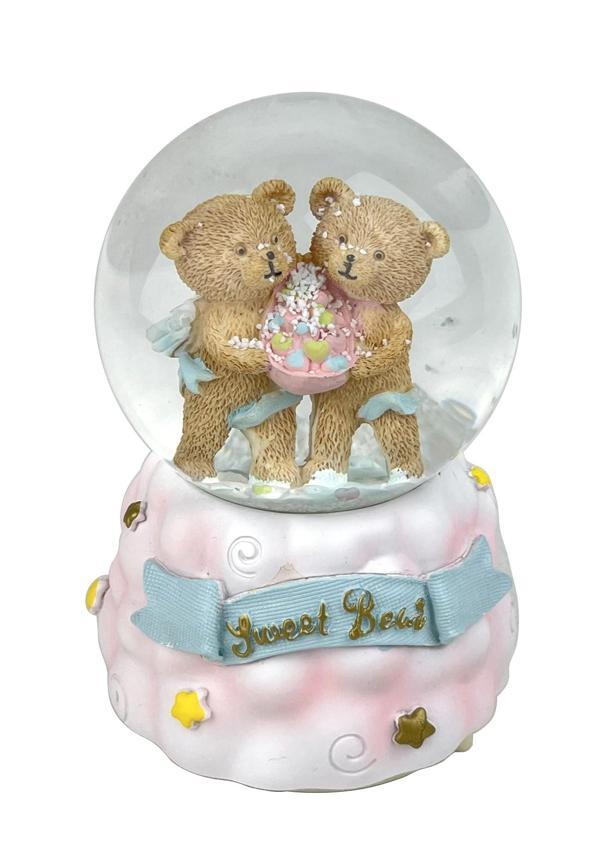 Sweet Bebi - Sevimli Ayıcıklar Işıklı ve Müzikli Kar Küresi - Image 1