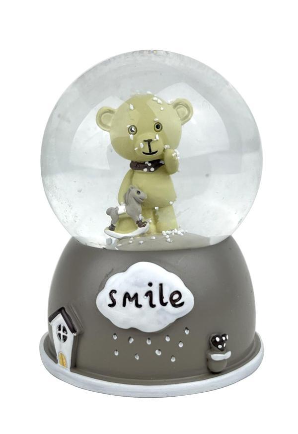 Smile Ayıcık Işıklı Kar Küresi - Image 1