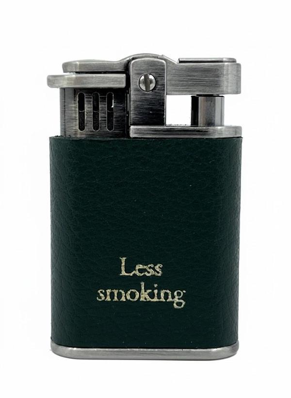 Zenit Less Smoking Deri Kaplama Benzinli Çakmak - Yeşil - Image 1