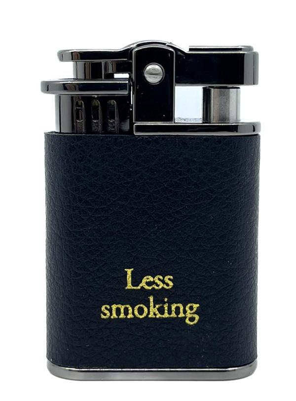 Zenit Less Smoking Deri Kaplama Benzinli Çakmak - Siyah - Image 1
