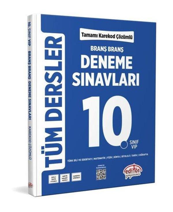 10. Sınıf Tüm Dersler Branş Branş Tamamı Çözümlü Deneme Sınavları - Editör - Image 1
