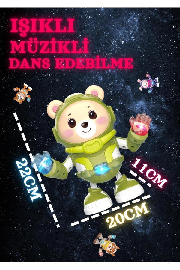 Boratila Toys Dans Eden Işıklı Müzikli Hayvan Astronot Oyuncağı - Uzay Keşif Timi - Image 1