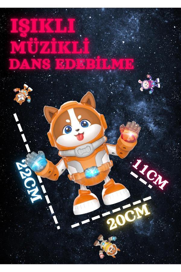 Boratila Toys Dans Eden Işıklı Müzikli Köpekcik Astronot Oyuncağı - Uzay Keşif Timi - Image 1