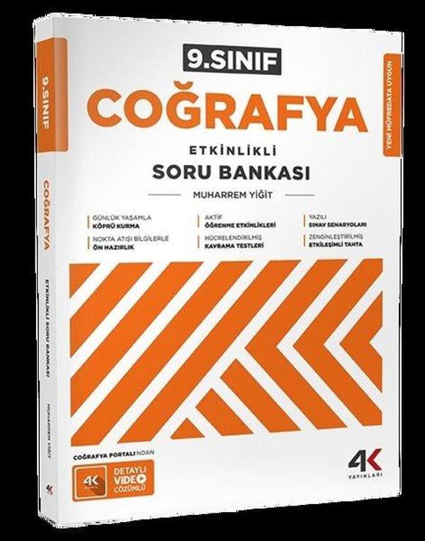 9. Sınıf Coğrafya Etkinlikli Soru Bankası - 4K Yayınları - Image 1