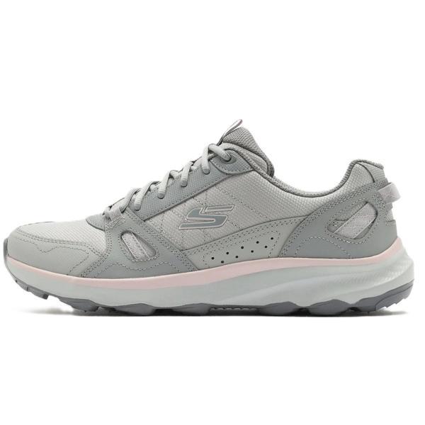 Skechers Ridge Oak-Gateway Leather Memory Foam Trail Womens Outdoor Shoes Hakiki Deri Hafızalı Taban Kadın Doğa Yürüyüş Ayakkabısı Gri  - Image 1