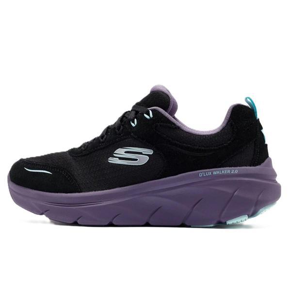Skechers D'Lux Walker 2.0-Autumn Memory Foam Leather Womens Walking Shoes Hakiki Deri Hafızalı Taban Kadın Yürüyüş Ayakkabısı Siyah - Image 1