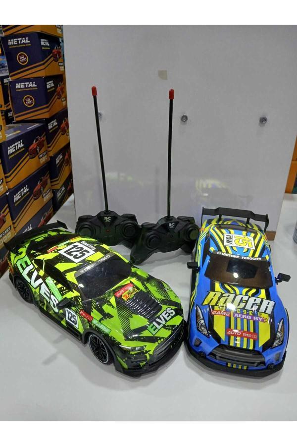 Boratila Toys Uzaktan Kumandalı Full Fonks Kumandalar Karışmaz 2Araç 2Kumanda Işıklı Şarjlı Hızlı Yarış Arabası - Image 1