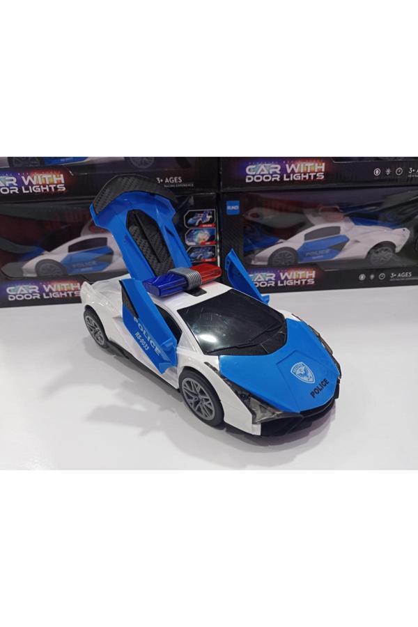 Boratila Toys Bugatti Çarp Dön Müzikli Çok Işıklı Polis Arabası - Image 1