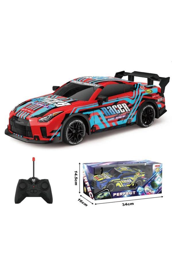 Boratila Toys 1:18 Işıklı Demolu Full Fonksiyon Uzaktan Kumandalı Kırmızı Yarış Arabası - Image 1