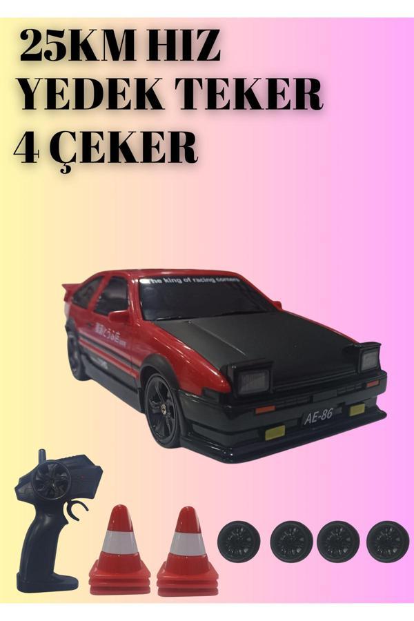 Boratila Toys 25Km Hız Yapan 2.4Ghz Mazda 323 Görünümlü Şarjlı Uzaktan Kumandalı Drift Araba - Image 1