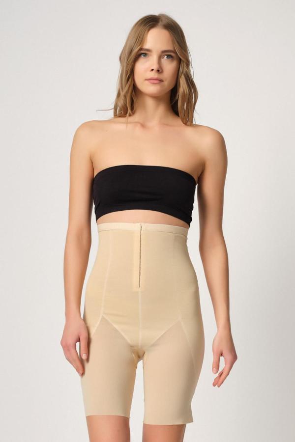 Ten Mı Emay 2928 Ön Agraflı Tül Paçalı Lazer Korse - Image 1