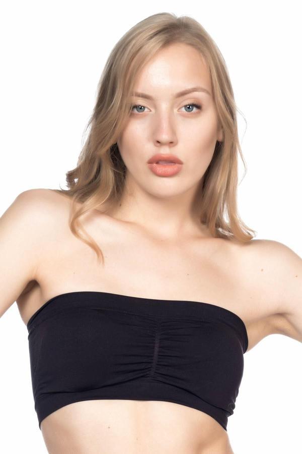 Siyah Mı Emay 4022 Pedli Straplez Korse - Image 1