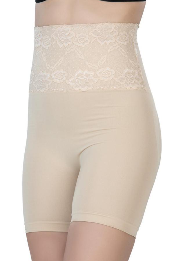 Ten Mı Emay 2091 Önü Dantelli Yüksek Bel Boxer Korse - Image 1