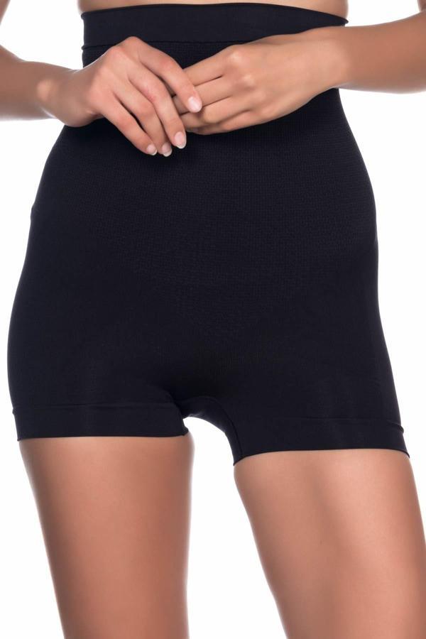 Siyah Mı Emay 2055 Yüksek Bel Masajlı Boxer Korse - Image 1