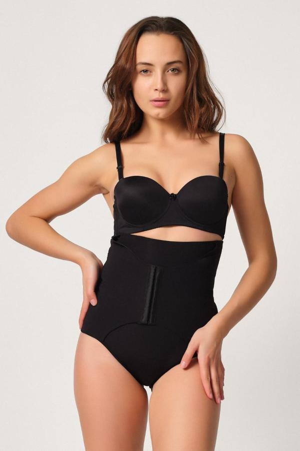 Siyah Mı Emay 2932 Double Karın Agraf Destekli Slip Lazer Korse - Image 1