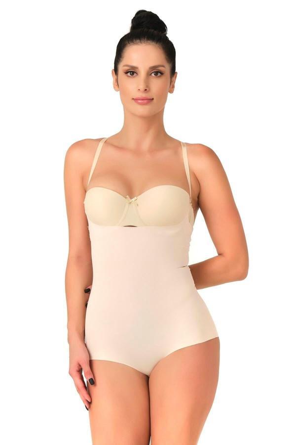 Ten Mı Emay 2723 Lazer Kesim Göğsü Açık Slip Korse - Image 1