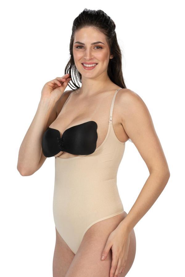 Ten Mı Emay 2076 Göğüsü Açık String Body Korse - Image 1