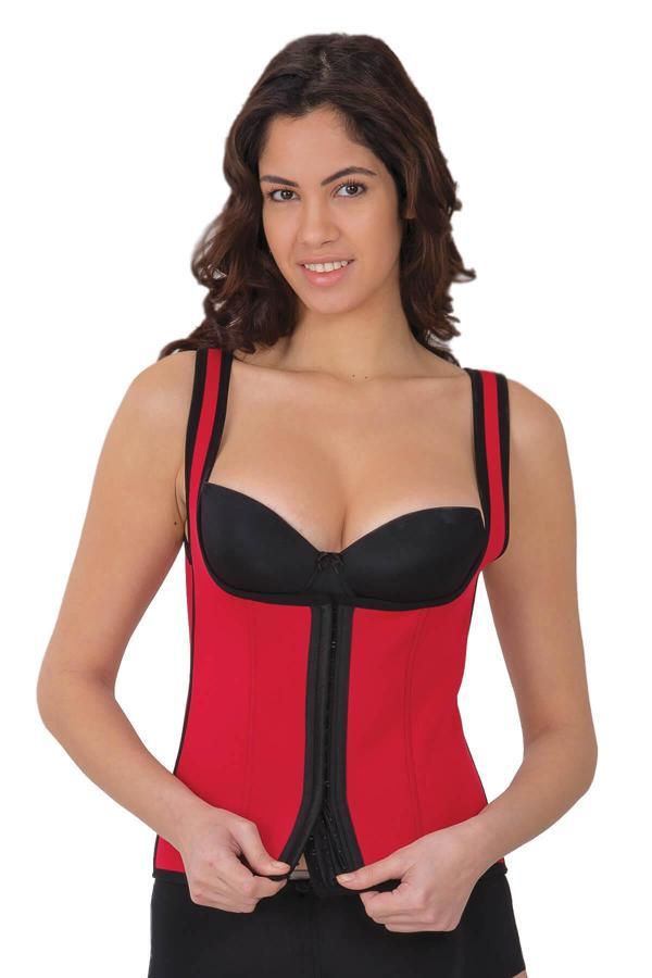 Kırmızı Mı 9173 Agraflı Göğsü Açık Atlet Korse - Image 1