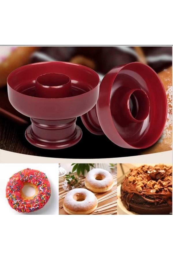 Tafce Pratik Donut Hamuru Kesici Ve Şekillendirici Kalıp Aparat, Donut Kalıbı - Image 1