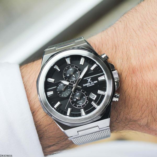 Daniel Klein DK439656 Çelik Hasır Kordonlu Erkek Kol Saati - Image 1