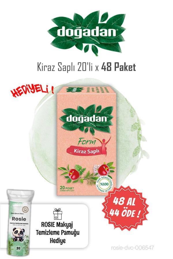 Doğadan 20'li Kiraz Saplı Form Çay 48 AL 44 ÖDE ve Rosie Pamuk - Image 1