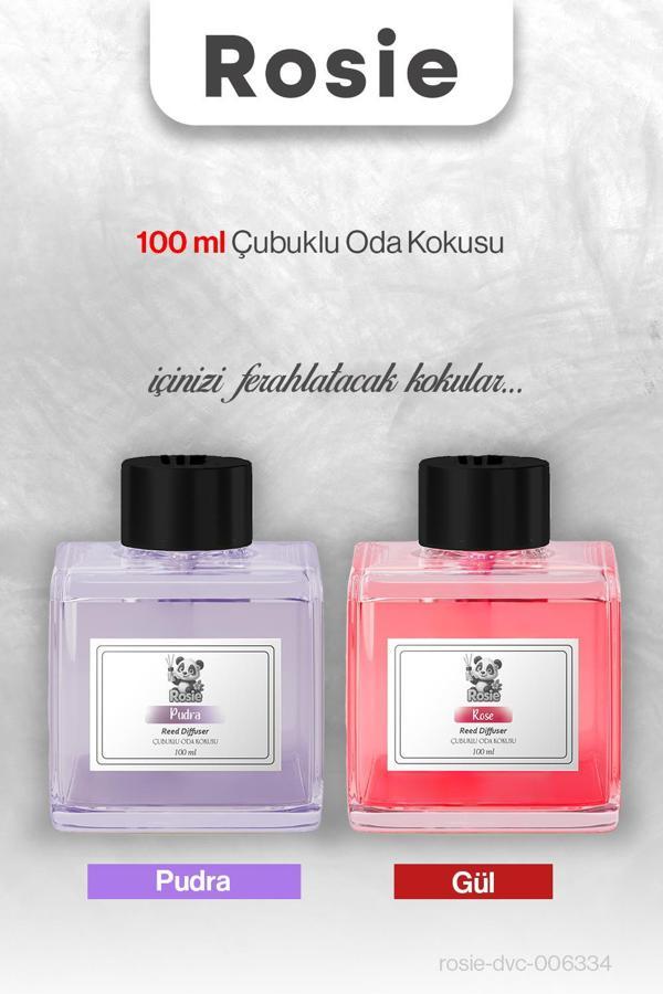 ROSIE Pudra ve Gül Çubuklu Oda Kokusu 100 ml - Image 1