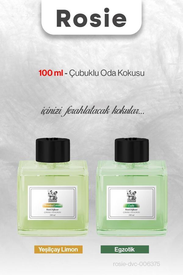 ROSIE 100 ml Egzotik ve Yeşilçay Limon Çubuklu Oda Kokusu - Image 1