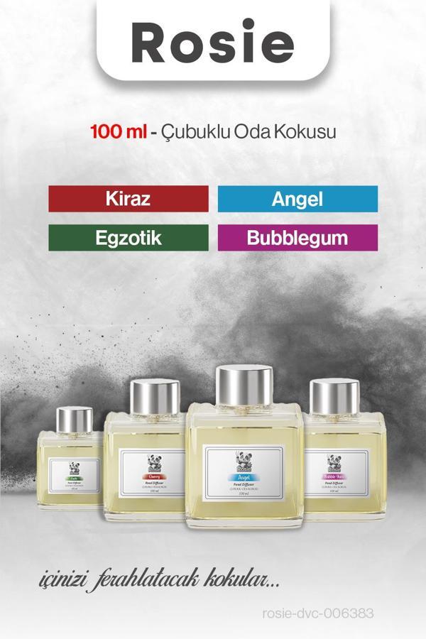 4'lü ROSIE Egzotik, Kiraz, Bubblegum ve Angel Oda Kokusu 100 ml - Image 1