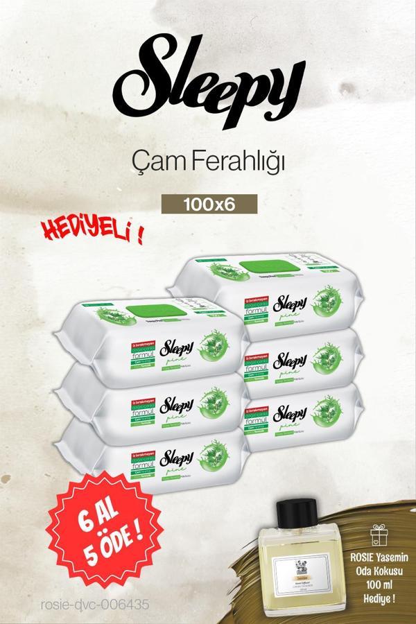 Sleepy Çam Ferahlığı 6 AL 5 ÖDE 100'lü, Rosie Yasemin Oda Kokusu - Image 1