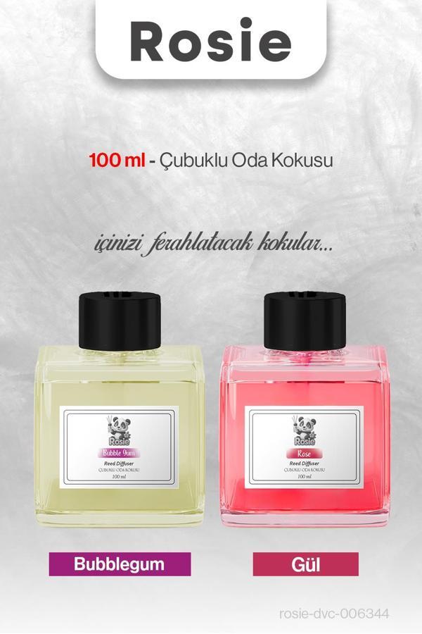 ROSIE Bubblegum ve Gül Çubuklu Oda Kokusu 100 ml - Image 1