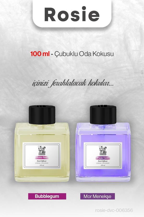 Bubblegum ve Mor Menekşe ROSIE Çubuklu Oda Kokusu 100 ml - Image 1