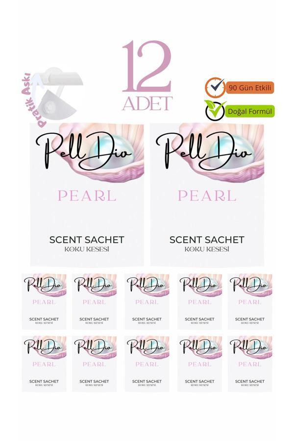 Pelldio Home 12'Li İnci Ayakkabılık Dolap Ve Çekmece Parfümlü Kese Kokusu Oda Koku Kesesi - Image 1