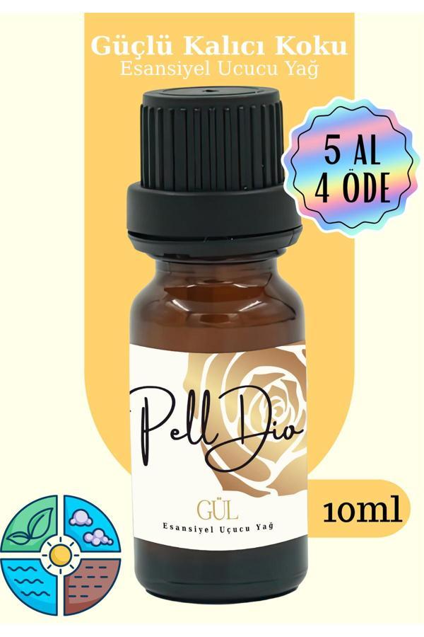 Pelldio Home Gül Esansiyel Uçucu Yağ, Buhurdanlık Yağı, Difüzör Esansı, Oda Kokusu 10Ml - Image 1