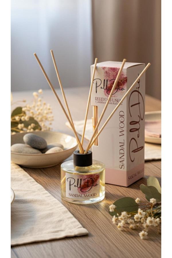 Pelldio Home Sandal Ağacı Çubuklu Oda Kokusu - Kokulu Çubuk 120Ml - Image 1