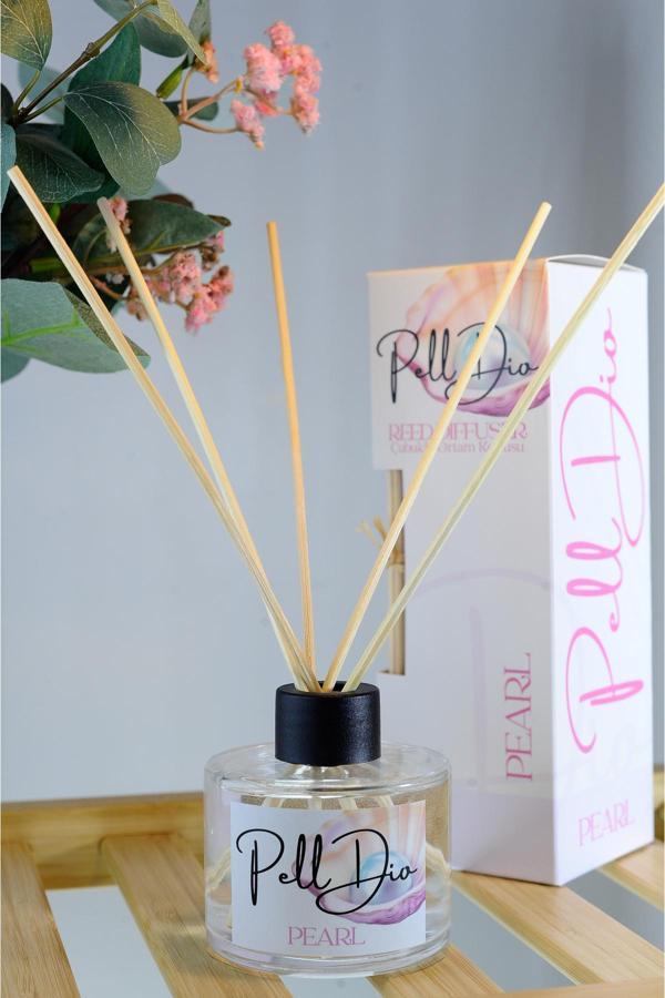 Pelldio Home İnci Çubuklu Bambu Çubuklu Ortam Ev Oda Salon Koku Kokusu Ve Oda Parfümü 120 Ml - Image 1