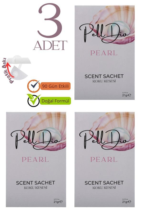 Pelldio Home 3'Lü Inci Dolap Kokusu, Ayakkabılık Ve Çekmece Kokusu Kesesi - Image 1