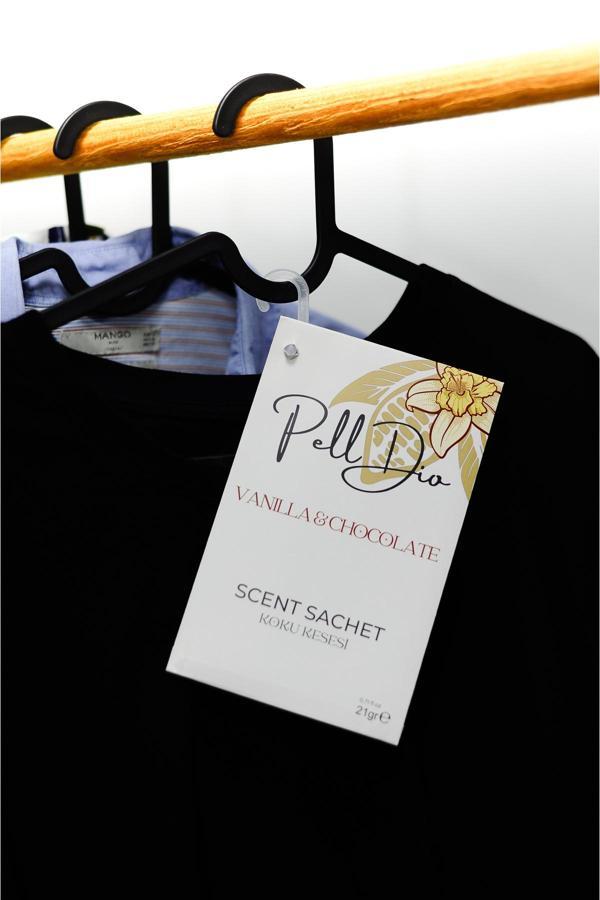 Pelldio Home Vanilya&Çikolata Dolap Ayakkabılık Ve Çekmece Parfümlü Kese Kokusu Oda Koku Kesesi - Image 1