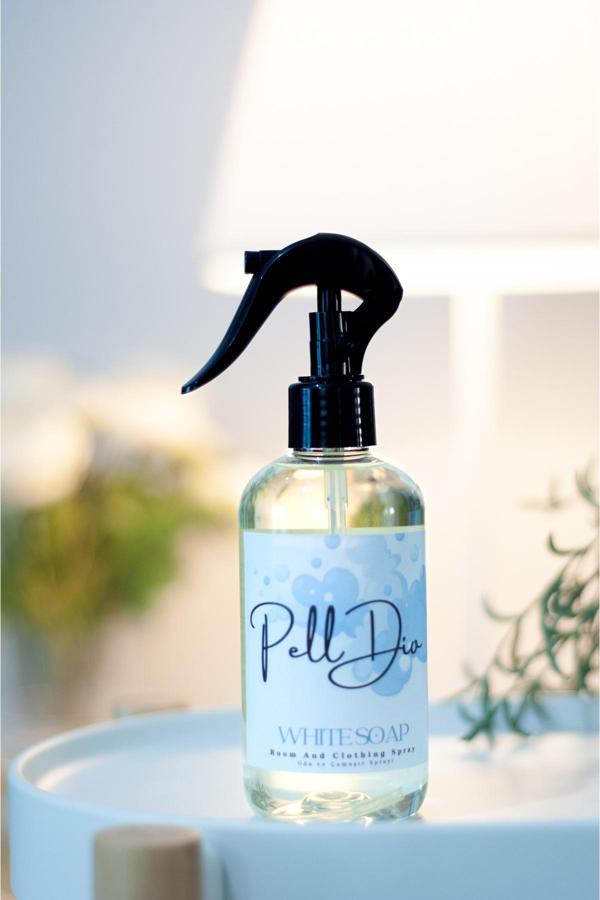 Pelldio Home Beyaz Sabun Oda Ev Banyo Koku Parfümü Spreyi Kokusu 250 Ml - Image 1