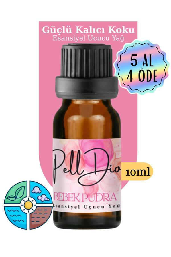 Pelldio Home Bebek Pudrası Esansiyel Uçucu Koku Yağı Buhurdanlık Yağı Difüzör Esansı Hobi Esans Ortam Oda 10Ml - Image 1
