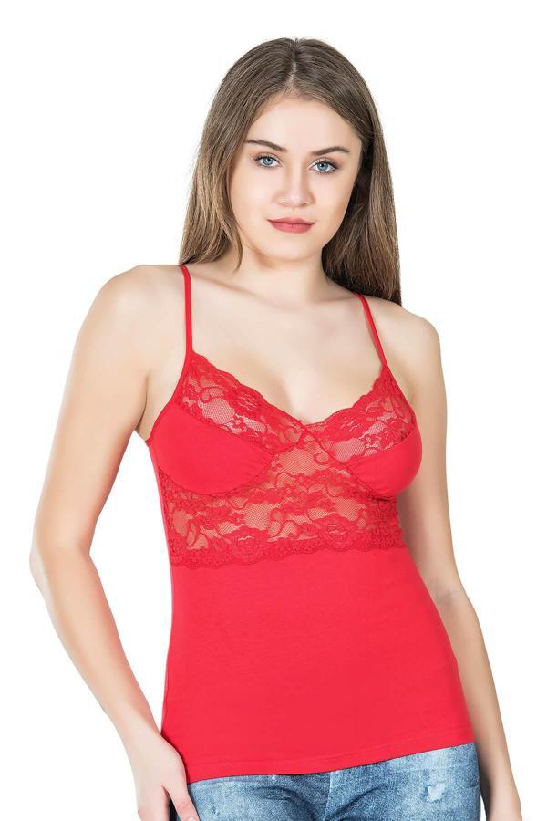 Ince Askılı Dantelli Kadın Atlet 258 - Image 1