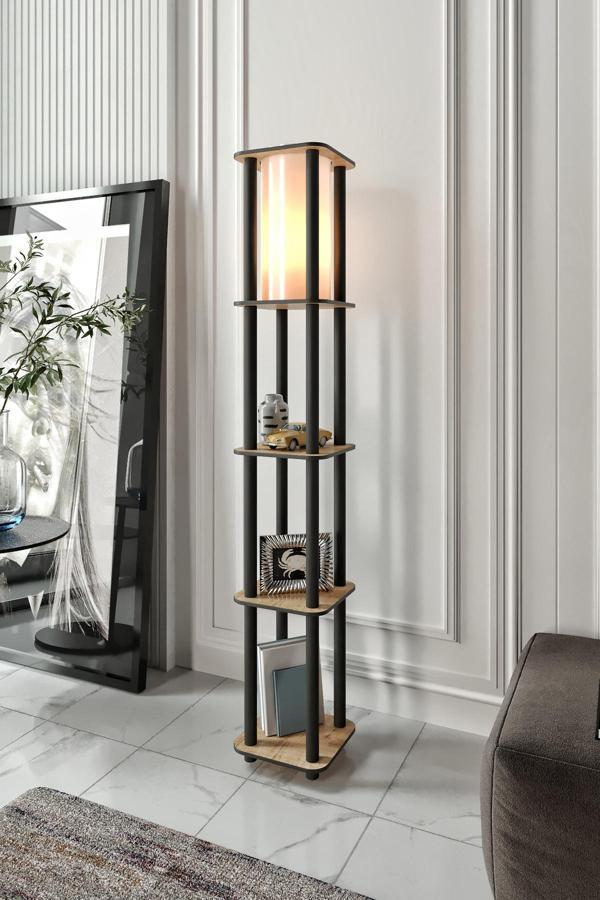 ESTANTES KARE RAFLI LAMBADER SAFİR MEŞE - Image 1