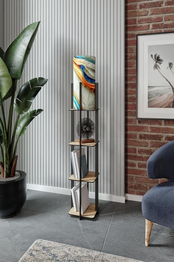 QUATTRO raflı lambader SAFİR MEŞE - Image 1