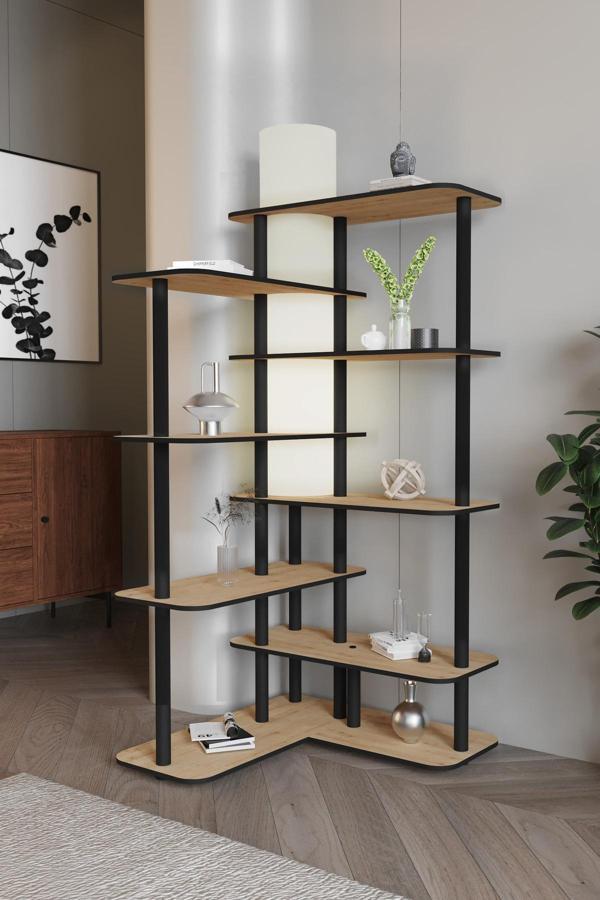 CROSS RAFLI  LAMBADER KİTAPLIK MEŞE - Image 1