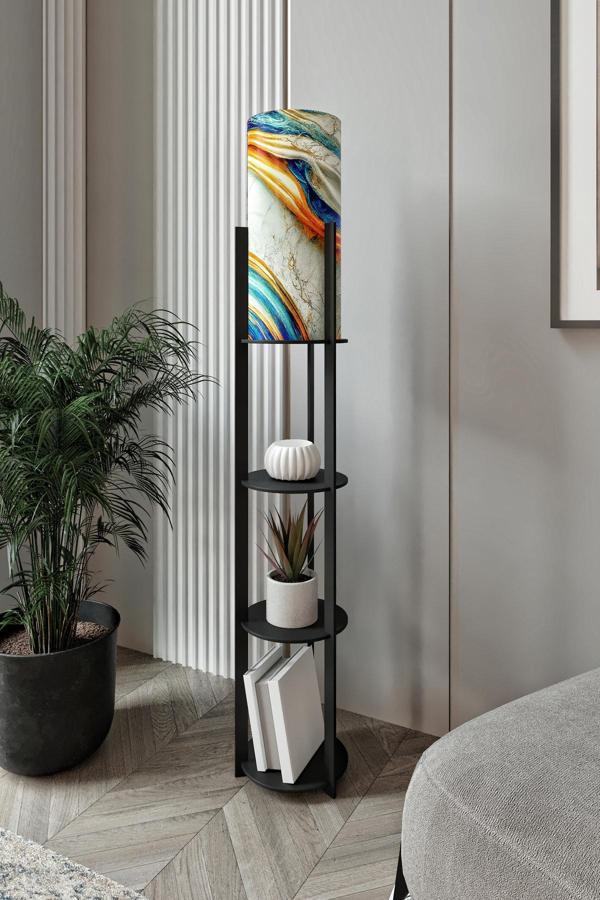 RADIANTE YUVARLAK RAFLI LAMBADER BLACK - Image 1