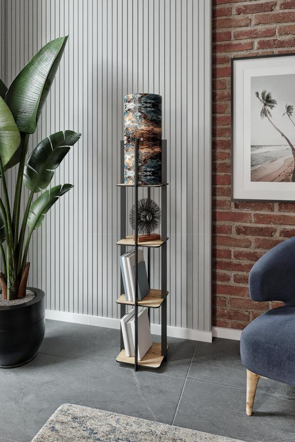 QUATTRO raflı lambader SAFİR MEŞE - Image 1