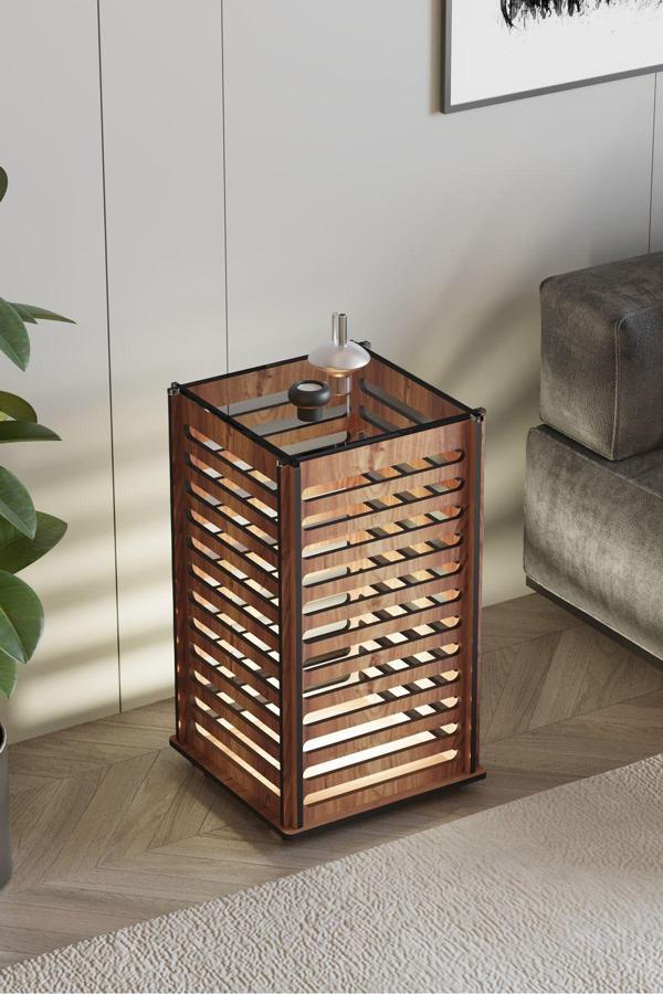 Ceviz Solis Sehpa Lambader - Image 1