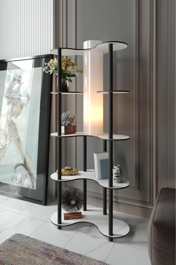 MARİPOSA LAMBADER RAFLI KİTAPLIK BEYAZ - Image 1