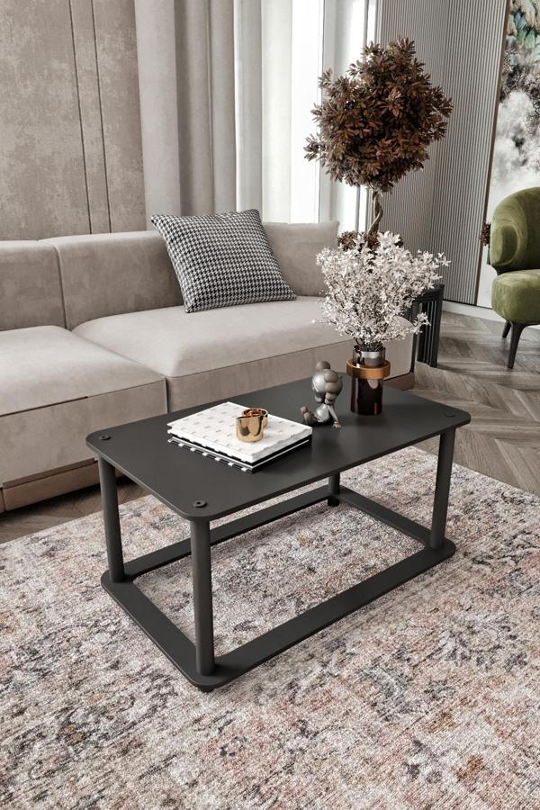 HOLE Masivo Orta Sehpa 68x42 DİKDÖRTGEN SİYAH - Image 1