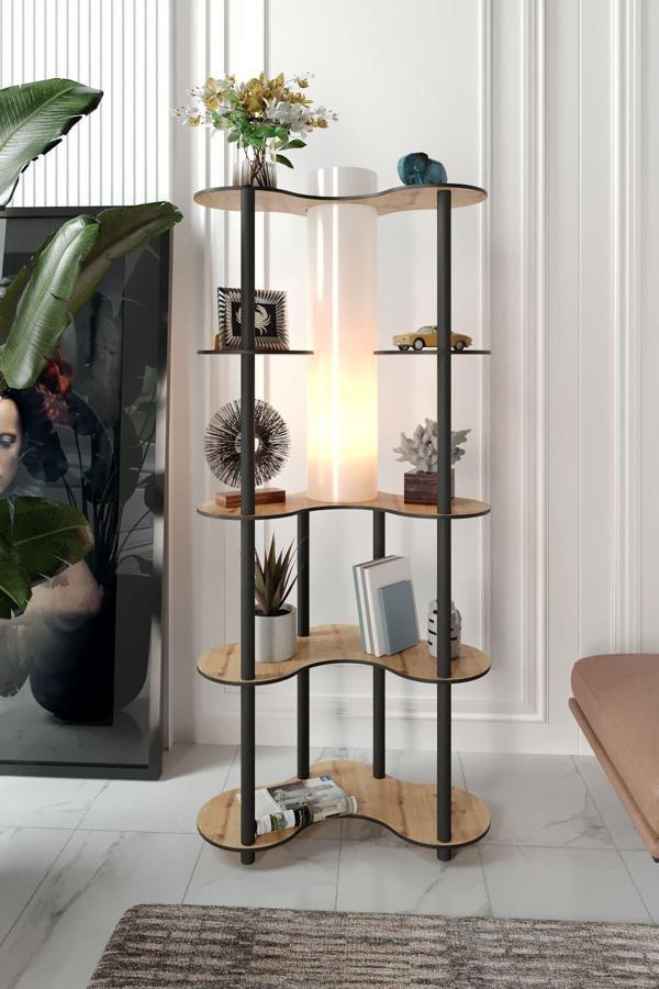 Mariposa Lambader Kitaplık Meşe - Image 1