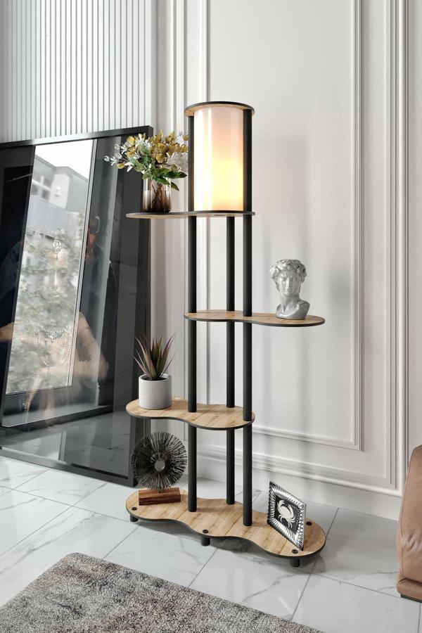 YENİ TRAVERS RAFLI LAMBADER SAFİR MEŞE - Image 1